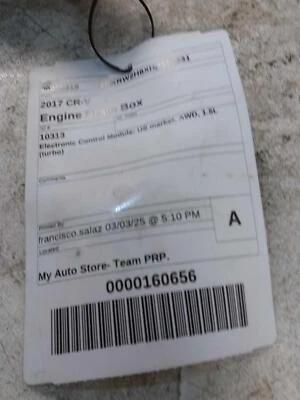 Used Engine Control Module (ECM) fits: 2017 Honda Cr-v Electronic Control Module - Image 1 of 4