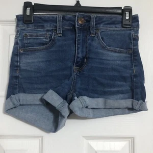 American Eagle Next Level Stretch X Jeansshorts Damengröße 2 Bündchen - Bild 1 von 10