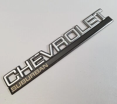 95-99 Chevy Suburban Passenger Rear Tailgate Door CHEVROLET SUBURBAN Emblem - Image 1 of 3
