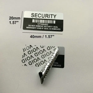 Sicherheitssiegel nicht entfernen Garantie ungültig wenn Siegel entfernt wird Aufkleber Barcode 300 - Bild 1 von 3