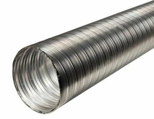 Stainless Steel Flexible Pipe Single Wall 150mm / 2m Flexi Tube Flexipipe - Picture 1 of 1