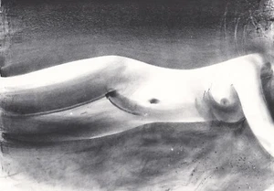 Litografía firmada a lápiz John De Martelly::Paisaje desnudo::circa 1966 - Imagen 1 de 5