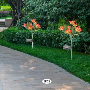 Outdoor Solar Garden Light Modern Solar Swaying Pathway Light IP44 Waterproof - Picture 1 of 21