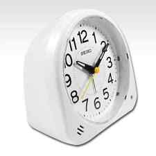 new SEIKO Constant Light Bedside Alarm Clock QHE188W, QHE188K snooze
