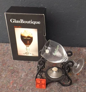 3 Irish Coffe Glasses Schott-Zwiesel Glassworks + WMF Wrought Iron Glass Warmer No.1 - Picture 1 of 7