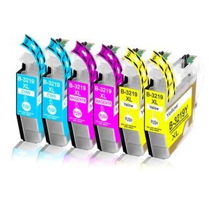 6 cartuchos de impresora compatibles con Brother MFC-J6935DW / MFC-J6530DW / LC3219XL - Imagen 1 de 8