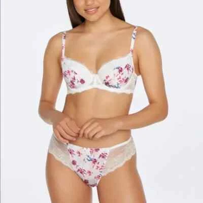 Nuevo Con Etiquetas: Sujetador Bendon Lace Amour Balconette y Calzoncillo Midi, 14D/36D y L Foto 1 de 4