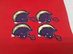 [Set Of 4] Vintage SAN DIEGO CHARGERS Embroidered NFL Helmet Logo Patch - Picture 1 of 7
