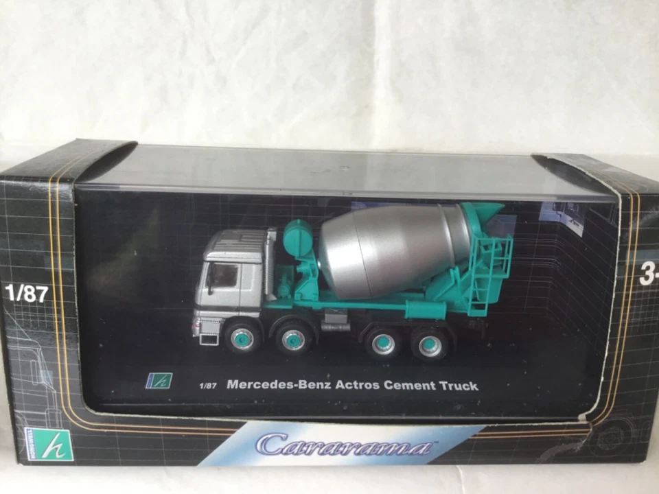 CARARAMA MERCEDES ACTROS CEMENT  TRUCK 1/87.  NEUF en Boîte - Photo 1/1