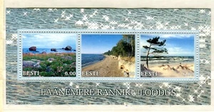 EST_231- 2001 Estonia EE LV LT joint issue Baltic coastal landscapes SHEET MNH - Picture 1 of 1