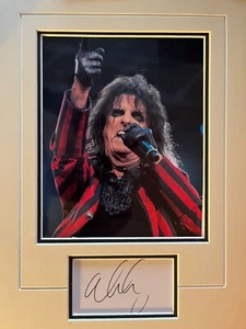 ALICE COOPER - CHART TOPPING SUPERSTAR - EXCELLENT SIGNED DISPLAY - Picture 1 of 1