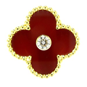 Auth VanCleef & Arpels Vintage Alhambra VCARD40850 JB504639 Ring #50 #US 5 1/8