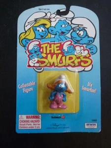 Smurfs 20825 Sassette Smurf girl 1995 Schleich Rare Vintage Figure Toy MOC - Picture 1 of 3