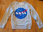 H&M Kids Youth  NASA Reversible Sequined Rocket Ship Sweatshirt Size 8-10
