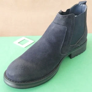 STIVALI UOMO beatles chelsea  STIVALETTI eco nabuk SCARPONCINI  bleu - Foto 1 di 11