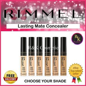 RIMMEL Lasting Matte Concealer Full Coverage 7ml - CHOOSE SHADE - NEW