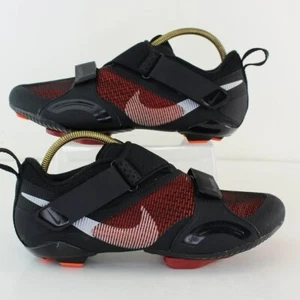New Nike SuperRep Black Hyper Crimson Cycling Bike Shoes (US 8.5/EU 40) - Picture 1 of 10