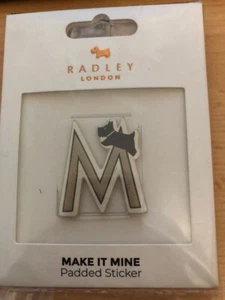 RADLEY GENUINE 'MAKE IT MINE’ STICKER -GOLD "M" LETTER - NEW - Photo 1/1