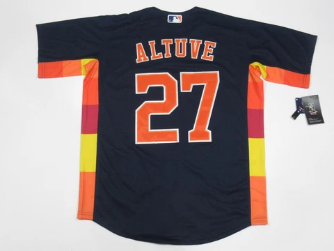 NWT Jose Altuve #27 Houston Astros Nike Men's Jersey Blue Cover