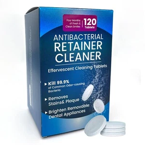 120 Retainer Cleaner Tablets for Aligner, Mouth & Night Guard - Picture 1 of 1