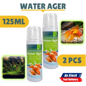 2X Aquarium Tank Water Conditioner Dechlorinator 125ml Ager High Concentrated - Picture 1 of 8