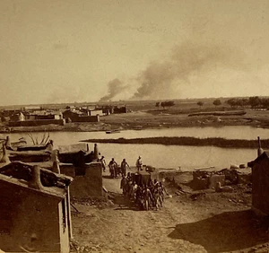 Stereoview Card Mud Wall West Arsenal Tientsin China Boxer Rebellion c1902 - Picture 1 of 11