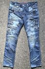 Black Rock 5Km Jeans Straight Fit Stone Wash Size W38 L34 Zip Fly Grade A
