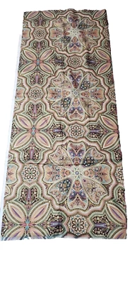 Lumina Peggy Toole Robert Kaufman sewing Fabric Made in Japan Gold Trim 1 1/2 yd - Image 1 of 4