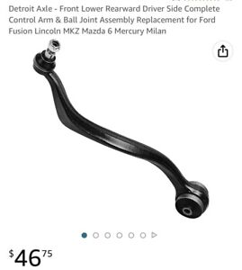Front lower rearward driver side Control Arm ball joint assembly for Ford Fusion