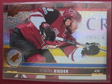 Tobias Rieder GOLD RAINBOW FOIL 2017-18 Upper Deck #11 Arizona Coyotes NHL Card