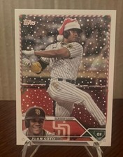 2023 TOPPS HOLIDAY JUAN SOTO SP PHOTO VARIATION SANTA HAT CARD