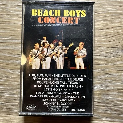 rare vintage cassette tape BEACH BOYS "concert" DL36 4N-16154 - Image 1 of 4