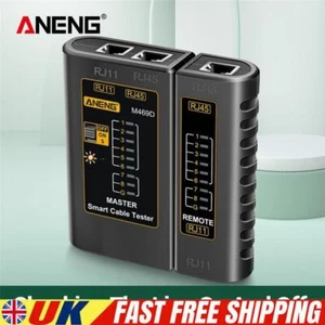 ANENG M469D Network Cable Tester RJ45 RJ11 LAN Telephone Line Tracker Test Tool - Afbeelding 1 van 14
