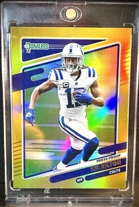 T.Y. HILTON RARE GOLD REFRACTOR INVESTMENT CARD SP PANINI INDIANAPOLIS COLTS - Picture 1 of 2