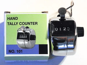 Metal tally counter hand cell golf clicker number score new fast US shipping - Picture 1 of 1