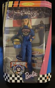 Barbie 50th Anniversary NASCAR Edycja Kolekcjonerska lalka 1998 Vintage 