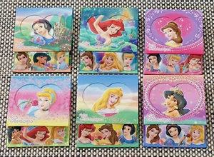 6 Pcs. Disney Princess Characters Notepads Embossed 3.75x4.5" - Picture 1 of 10