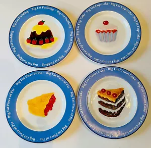 Set of 4 Cupcake Collection by Joy Dessert Plate Birthday 8.5” Diameter - Picture 1 of 6