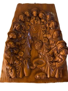 Chalkware "THE LAST SUPPER" 3D Heavy Wall Art by Home Decor Assoc. Inc. Vintage - Picture 1 of 13