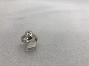 Anillo de plata de ley 0,925 4 m x 6 mm ovalado circonita tamaño 6,5 - Imagen 1 de 8