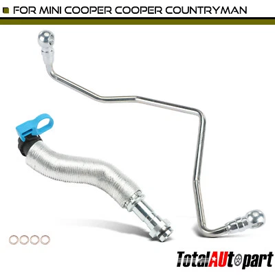 2x Línea de refrigerante turbocompresor para Mini Cooper 07-15 Cooper Paceman 13-16 presión Foto 1 de 4