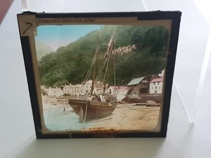 Glass Negative, Magic Lantern Slide, Lynmouth From The Quay (GS10.30) - Picture 1 of 2