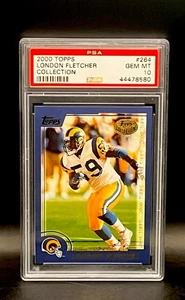 London Fletcher 2000 Topps #264 RC PSA 10 Collection Rookie Rams Football Card! - Picture 1 of 2