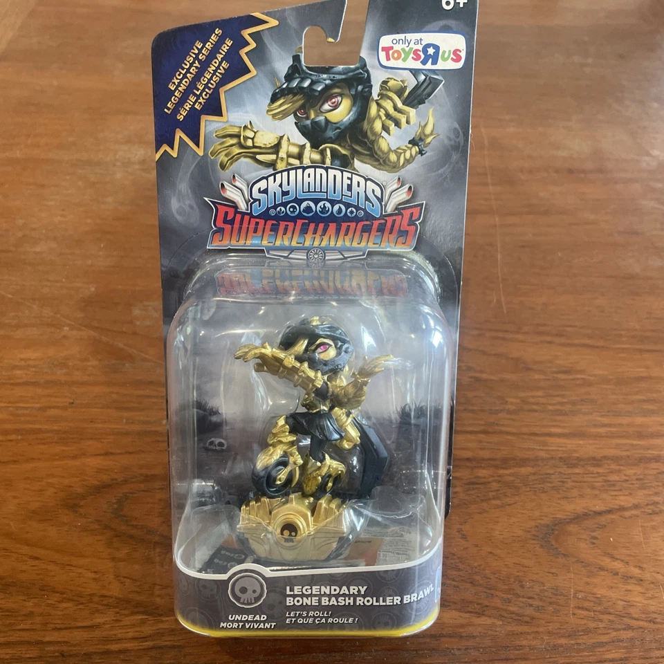 Skylanders Superchargers Bone Bash Roller Brawl Legendary Series Gold