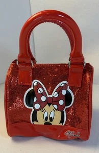 Disney Parks Authentic Minnie Mouse Little Girl’s Purse, Red Sequins/Glitter - Picture 1 of 6