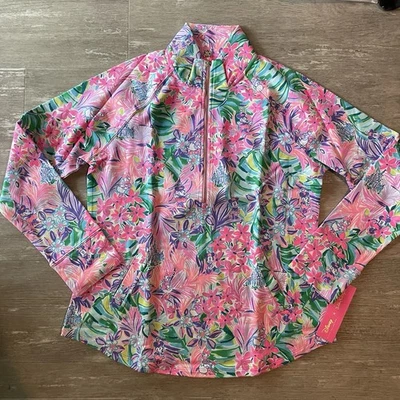 M NWT Lilly Pulitzer Disney Minnie Mouse Daisy LP Zip Jacket Skipper Popover - Image 1 of 4