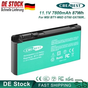 11.1V BTY-M6D 957-16FXXP-101 Akku Für MSI GT60 GT660 GT680 GT683 GX660 GX680 - Afbeelding 1 van 11