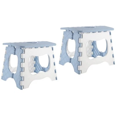  2 Pack Klappbarer Tritthocker Tragbarer Plastikhocker Heimhocker - Bild 1 von 4