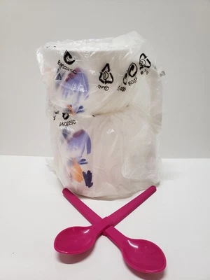 Tazas Tupperware Winter Illumina Designs con cucharas ~ Juego de 2 Foto 1 de 4