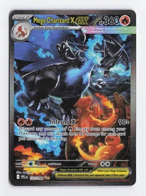 Mega Charizard X ex 125/094 SIR Phantasmal Flames ME02 Pokemon TCG Card NM - Image 1 of 3